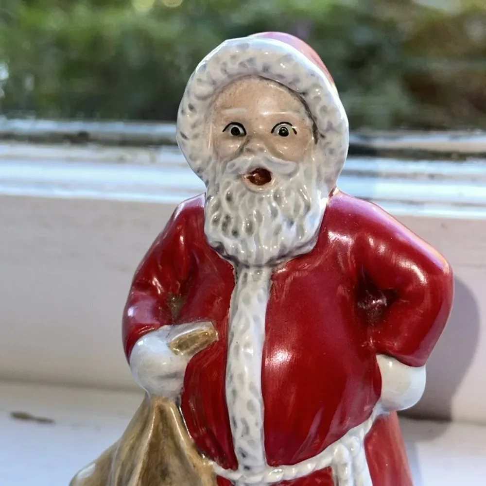 Vintage 1975 Goebel Santa Claus Christmas‎ Figurine Ceramic W. Germany